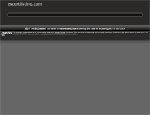 Tablet Screenshot of escortlisting.com